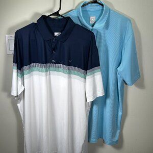 collection of 2 Callaway OPTI-DRI men's golf shirts. Size XL